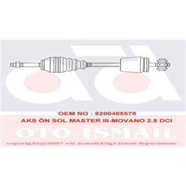 GKN GLANZER 303505 Aks Sol Absli Master II / Movano 2.5 DCI 