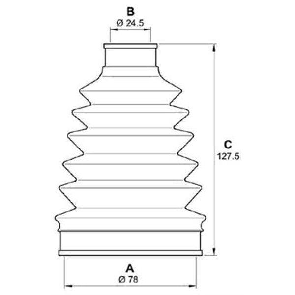 GKN GLANZER 304392 Aks Körüğü Dıs Corsa C Combo Merıva 1.3 Cdtı 1.7 Cdtı TermoPlastik Kıt 