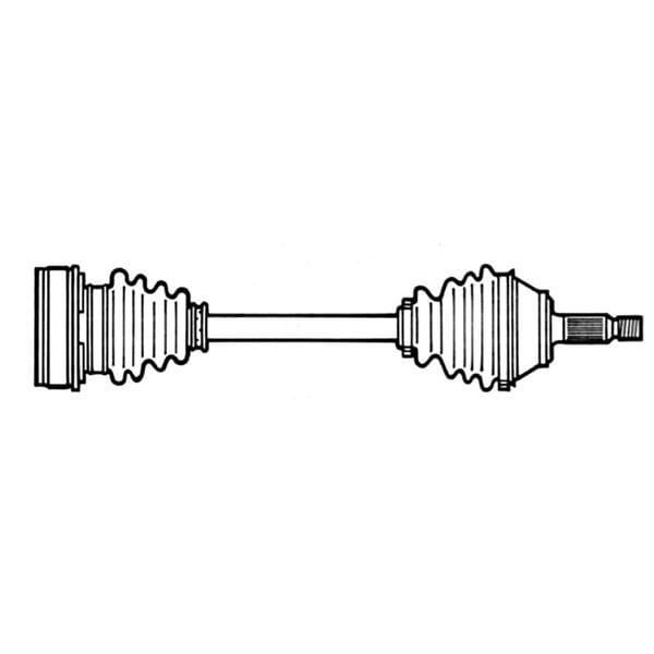 GKN GLANZER 305819 Komple Aks Sağ Polo A1 Ibiza Toledo Rapid 09-