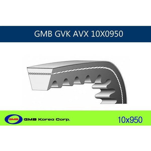 GMB 10X0950 V Kayışı AudibmwFiatfordhondamercmıtsopelpeugrenaskodatoyotavw(10×950-10×0950)(10A00950) 