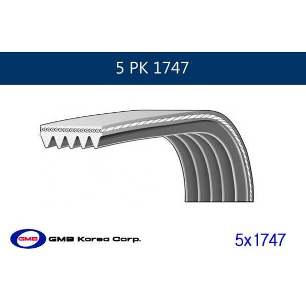 GMB 5PK1747 Kanallı Kayış 