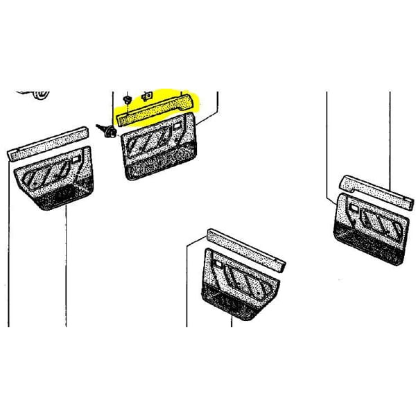 GOAL MUH530L Panzot Üst Kaplaması Renault 9 Ön Sol (Em-Ym) Kapı Dösem Üst Plastiği