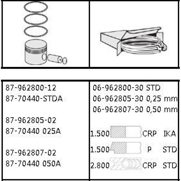 GOETZE ISS 6-962807-0 Segman 0.50 Hıjet 89-98