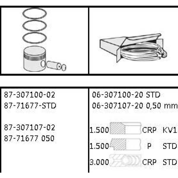 GOETZE ISS 63071072G Segman Astracorsa 1,4 16V 0,50 77,6-050 
