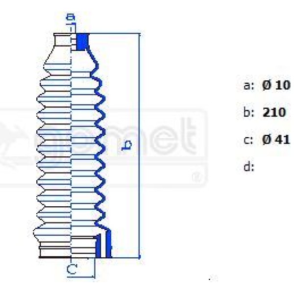 GOMET 466010 Direksiyon Körüğü Polo Trw