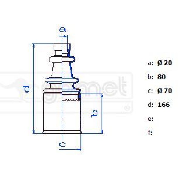 GOMET 551470K Aks Körüğü Saxo Iç 