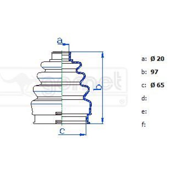 GOMET 551797 Aks Körüğü Paliosıenadoblouno Iç 