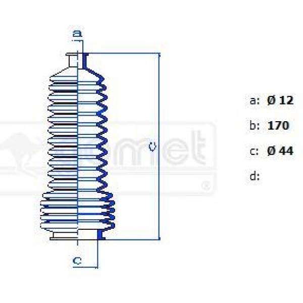 GOMET 9092B Direksiyon Körüğü MeganelagunaCLIO IIkango 96-00 Sağ-Sol Takım