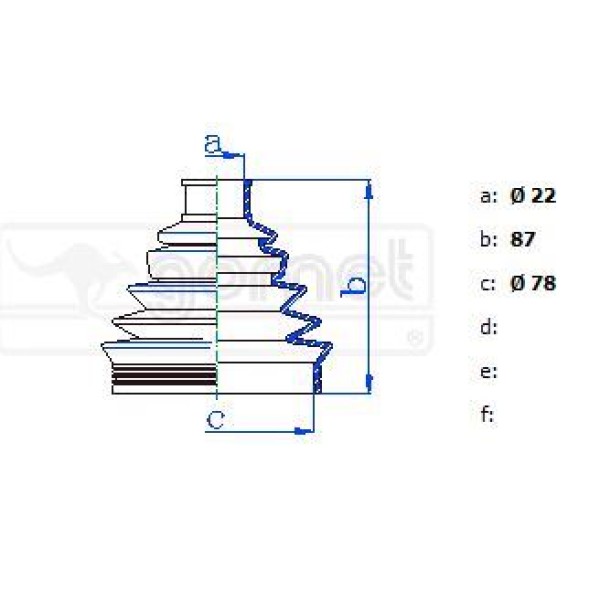 GOMET T331796 Aks Körüğü Paliobravomarea Dıs