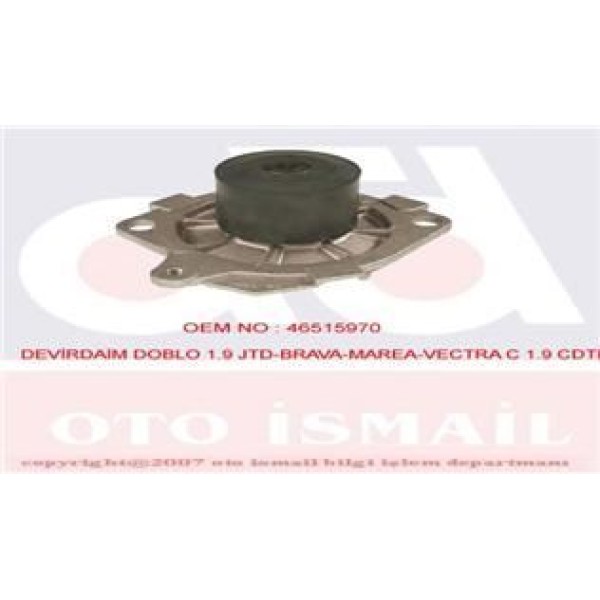 GRAF PA672 Devirdaim Su Pompası Doblo Marea Bravo Stilo / Astra H Vectra C Insignia 1.9 Cdtı 1.9 Jtd 