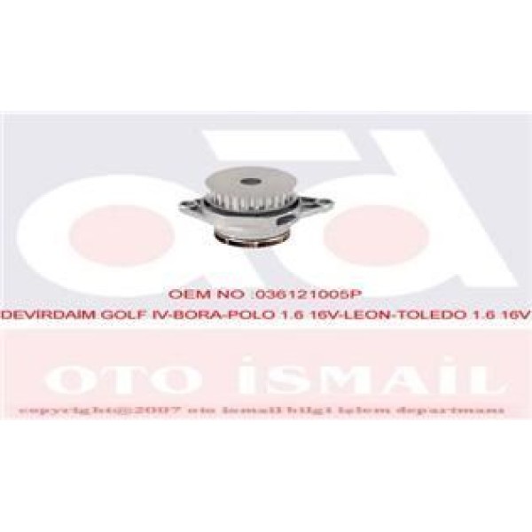 GRAF PA765 Devirdaim Su Pompası Golf IV Bora / A2 1.6 16V Bcb Azd Bad Atn