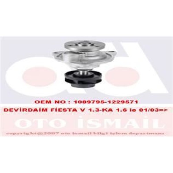 GRAF PA902 Devirdaim Su Pompası Fiesta V Ka 1.3 1.6 