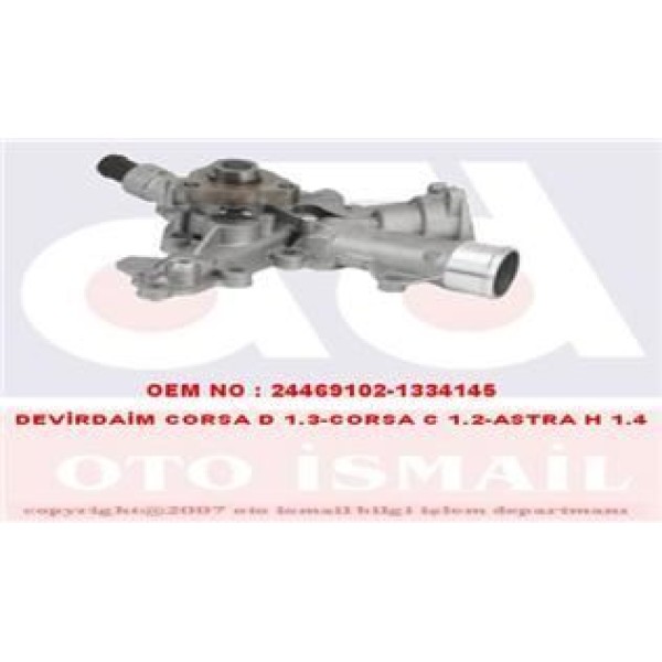 GRAF PA958 Devirdaim Su Pompası Astra G H Astra H Corsa C D Tigra 1.2 1.4 Z14Xep Z12Xep