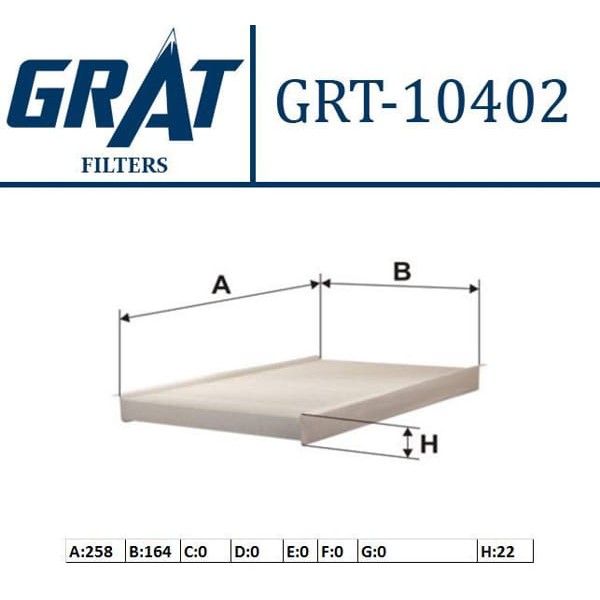 GRAT 10402 Polen Filtresi Palio Albea