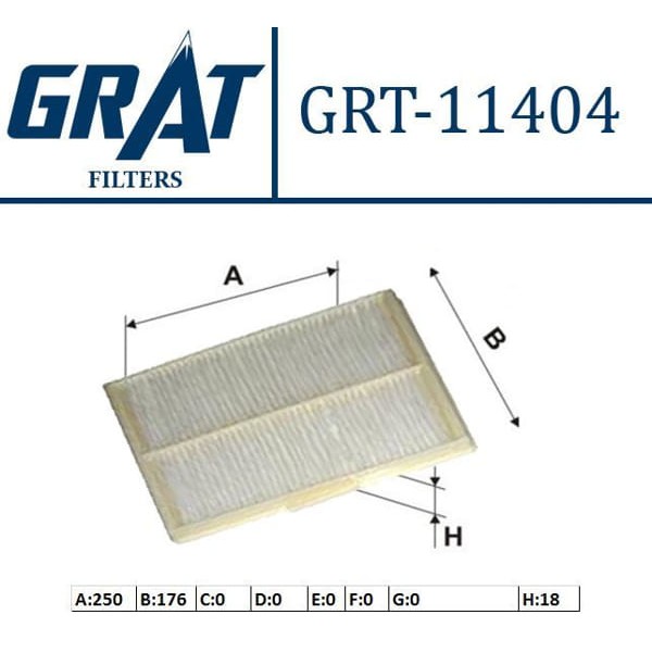 GRAT 11404 Polen Filtresi Megane I 96-03 Ac