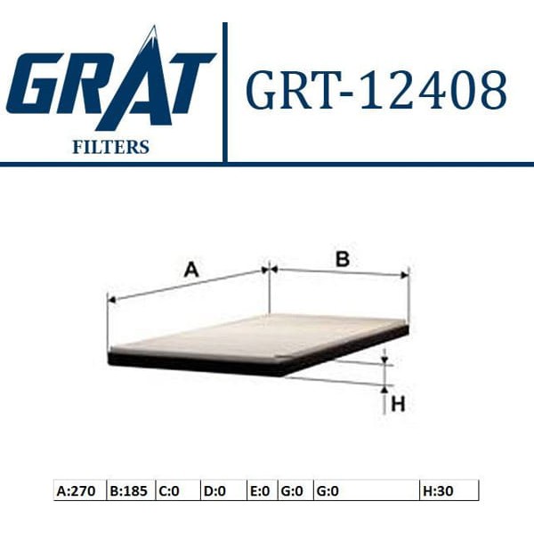 GRAT 12408 Polen Filtresi 405 87- 