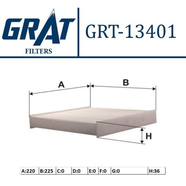 GRAT 13401 Polen Filtresi Partner 02- / Xsara Berlingo 