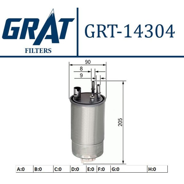 GRAT 14304 Mazot Filtresi Merıva 03-10 1.3 Cdtı 