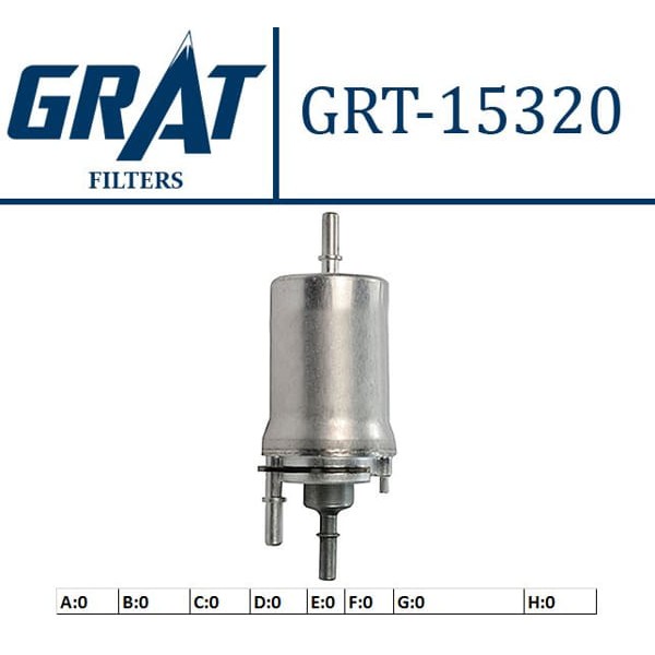 GRAT 15320 Benzin Filtresi Golf V Polo IV Jetta Caddy Touran / Cordoba Toledo III Ibiza Leon / Fabia