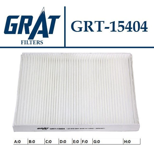 GRAT 15404 Polen Filtresi Golf IV 97-05 Bora 98-05 Polo 94- Lupo 98- / A3 96-03 Tt 98- / Octavia 97- 