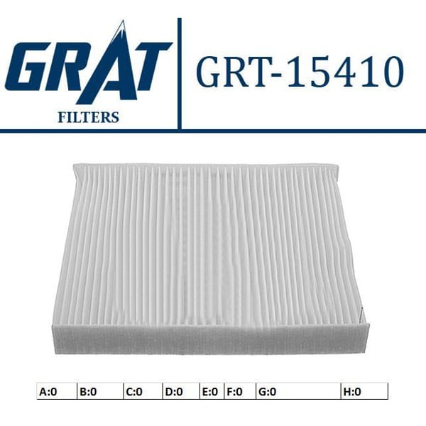 GRAT 15410 Polen Filtresi Polo 01- / A2 00- / Cordoba 02- Ibiza 02- / Fabia 99- Roomster 06-