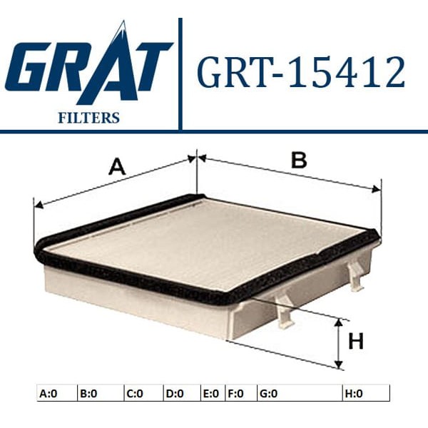 GRAT 15412 Polen Filtresi Golf I II Jetta