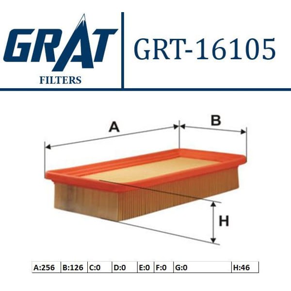 GRAT 16105 Hava Filtresi Getz 02-10 1.3 1.5