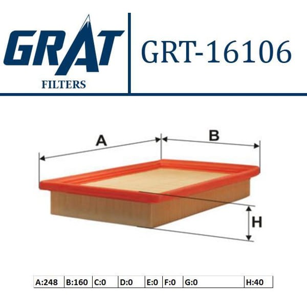 GRAT 16106 Hava Filtresi Accent 95-00 1.5 
