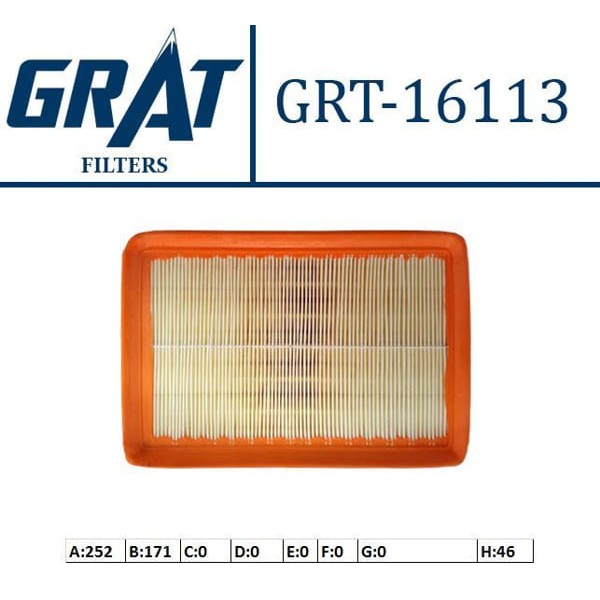 GRAT 16113 Hava Filtresi Tucson 04- / Cerato 04- Sportage 04- 2.0 CRDI 2.7 V6