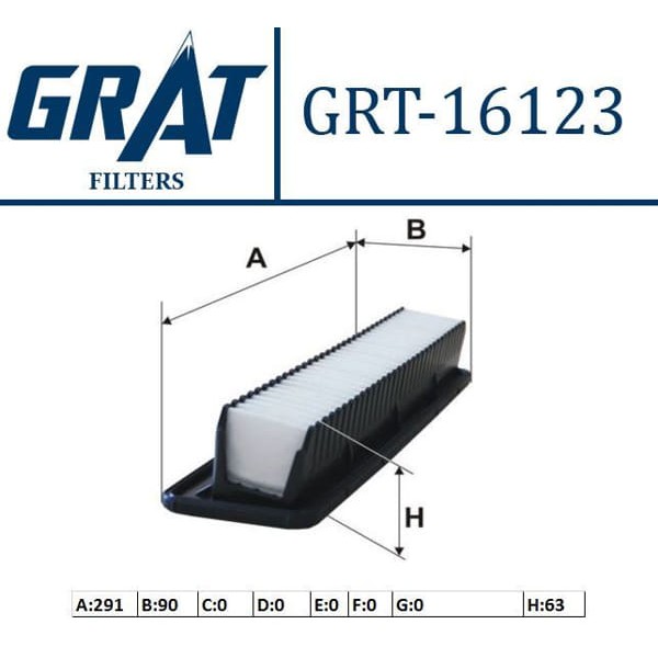 GRAT 16123 Hava Filtresi İ10 08-11 1.1 CRDI