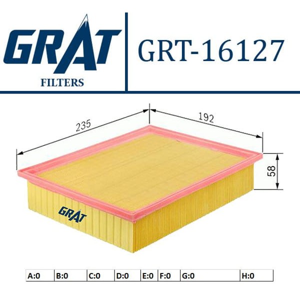GRAT 16127 Hava Filtresi Sonata 06- 2.0 2.4 