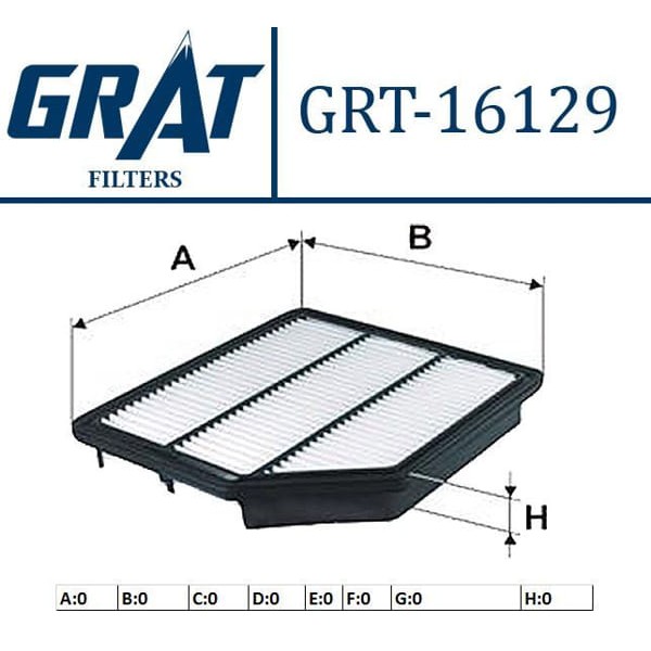 GRAT 16129 Hava Filtresi İx55 11- 3.0 3.8 V6