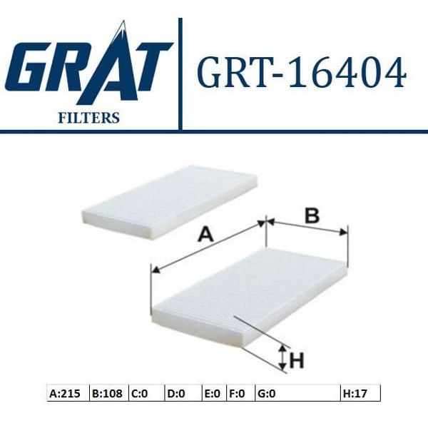 GRAT 16404 Polen Filtresi Tucson 04- / Sportage 04-