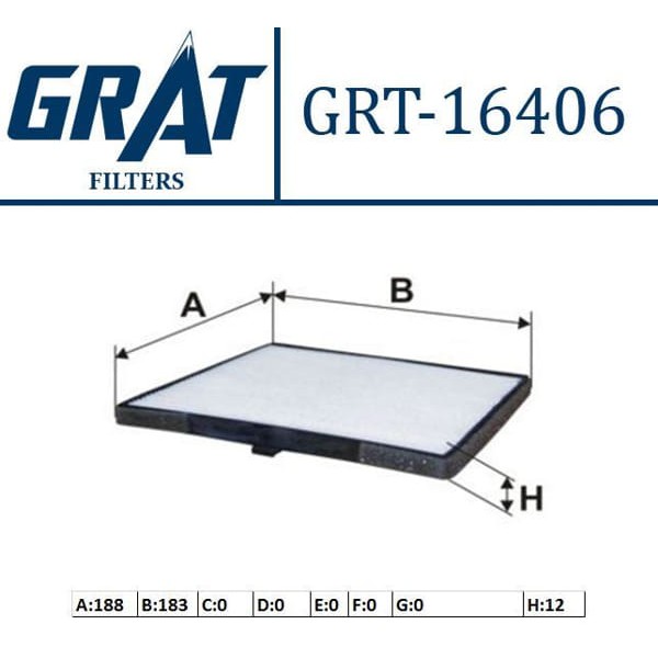GRAT 16406 Polen Filtresi İ10 08- / Picanto 04-