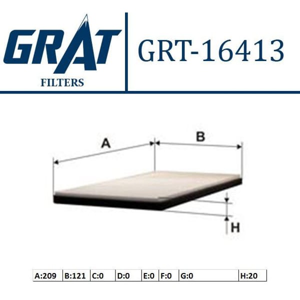 GRAT 16413 Polen Filtresi İ800 İload Starex H1 08-