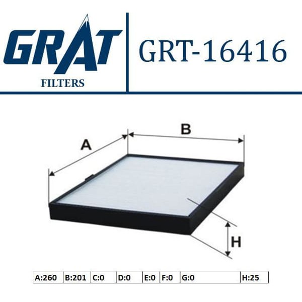 GRAT 16416 Polen Filtresi Elantra 00-06