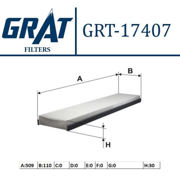 GRAT 17407 Polen Filtresi Mondeo 93- Cougar 98-