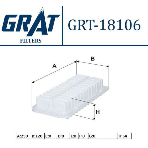 GRAT 18106 Hava Filtresi Yaris 99-10 1.3 