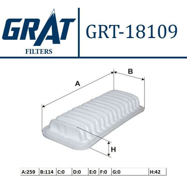 GRAT 18109 Hava Filtresi 107 / C1 / Yaris 99-05 1.0