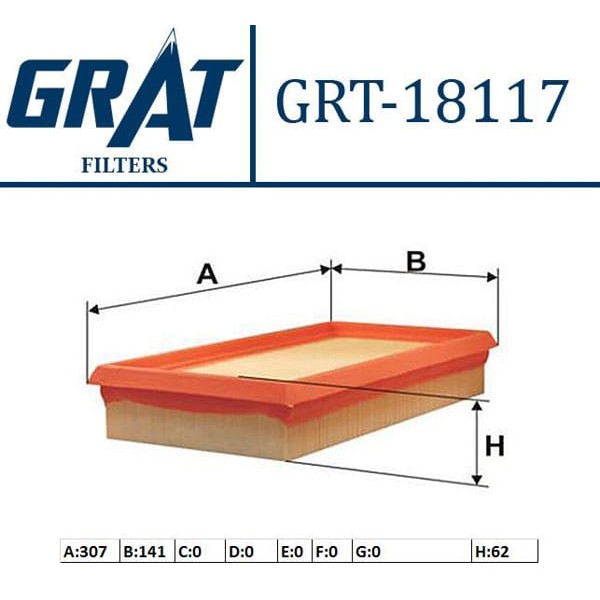 GRAT 18117 Hava Filtresi Verso S Yaris 06-11 1.4 D4D