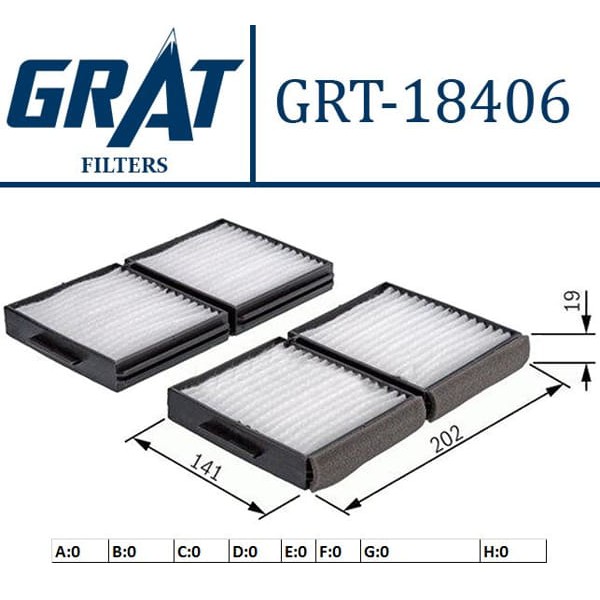 GRAT 18406 Polen Filtresi Corona At191 92-97 Carına E 92- Pıcnıc 96- Çıftlı 