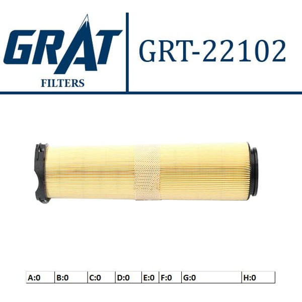 GRAT 22102 Hava Filtresi Mercedes W211 02-07 