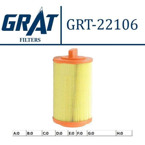 GRAT 22106 Hava Filtresi Mercedes W203 W211 02-