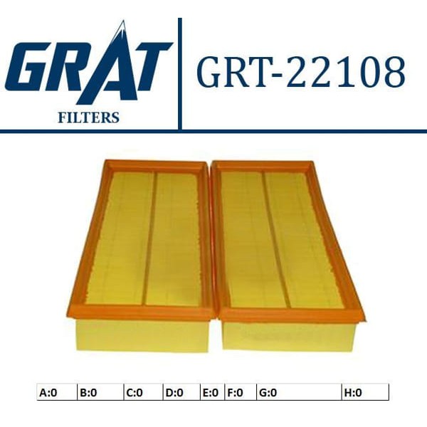 GRAT 22108 Hava Filtresi Mercedes W211 W204 W220 02-