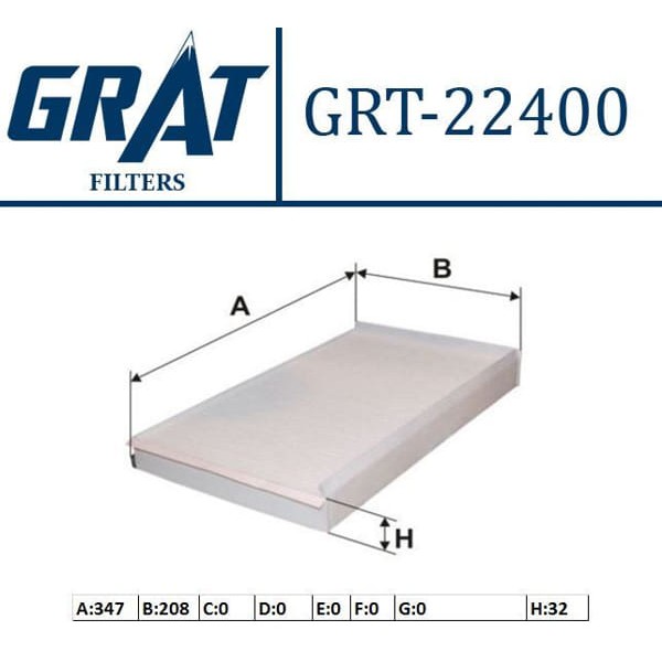 GRAT 22400 Polen Filtresi Viano 03- Vito 03-07