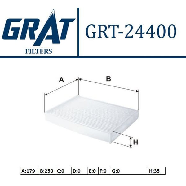 GRAT 24400 Polen Filtresi Dokker 12- Lodgy 12- / X-Traıl 13-