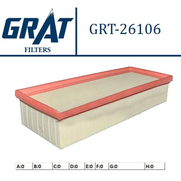 GRAT 26106 Hava Filtresi A4 A5 Q5 1.8 Tfsı 2.0 TDI 2.0 Tfsı 