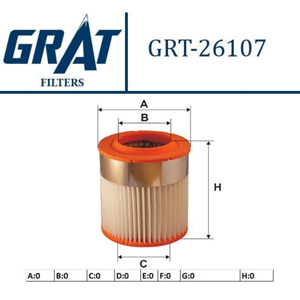 GRAT 26107 Hava Filtresi A8 03-10 3.0 TDI 
