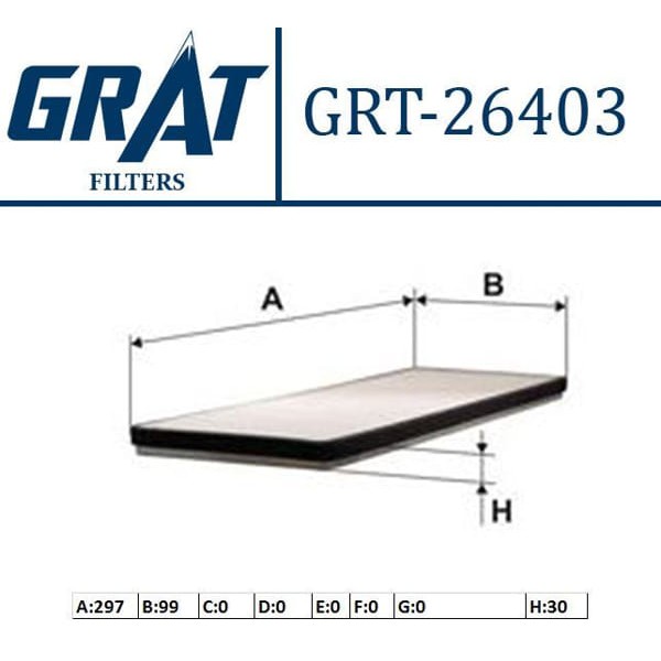 GRAT 26403 Polen Filtresi A6 04- Çıftlı 