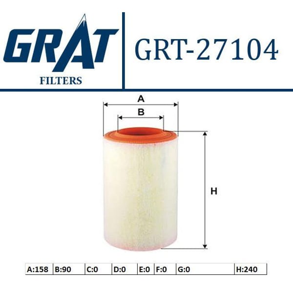 GRAT 27104 Hava Filtresi Gıulıetta 10- 1.4 Tb 